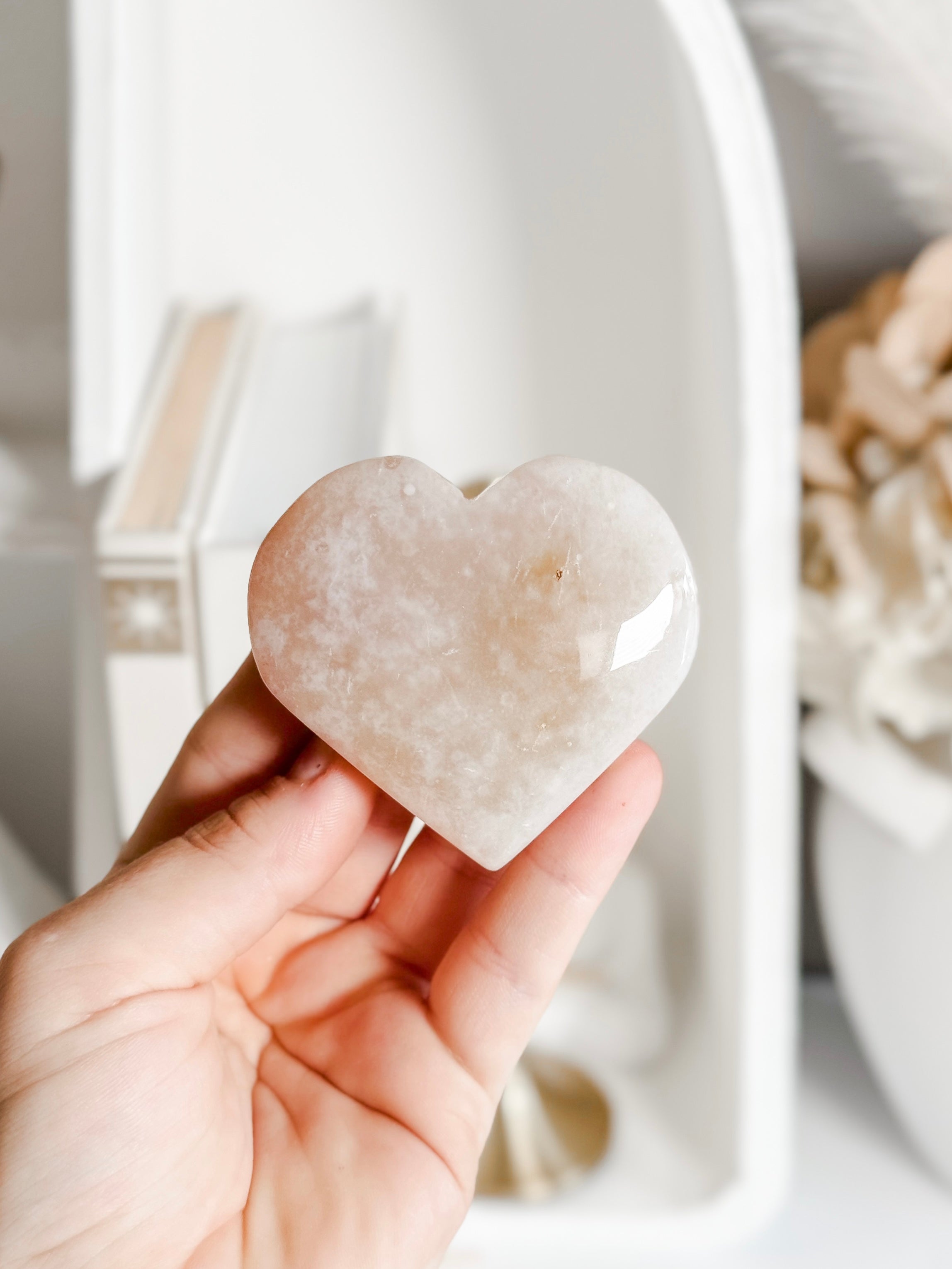 Flower Agate Heart