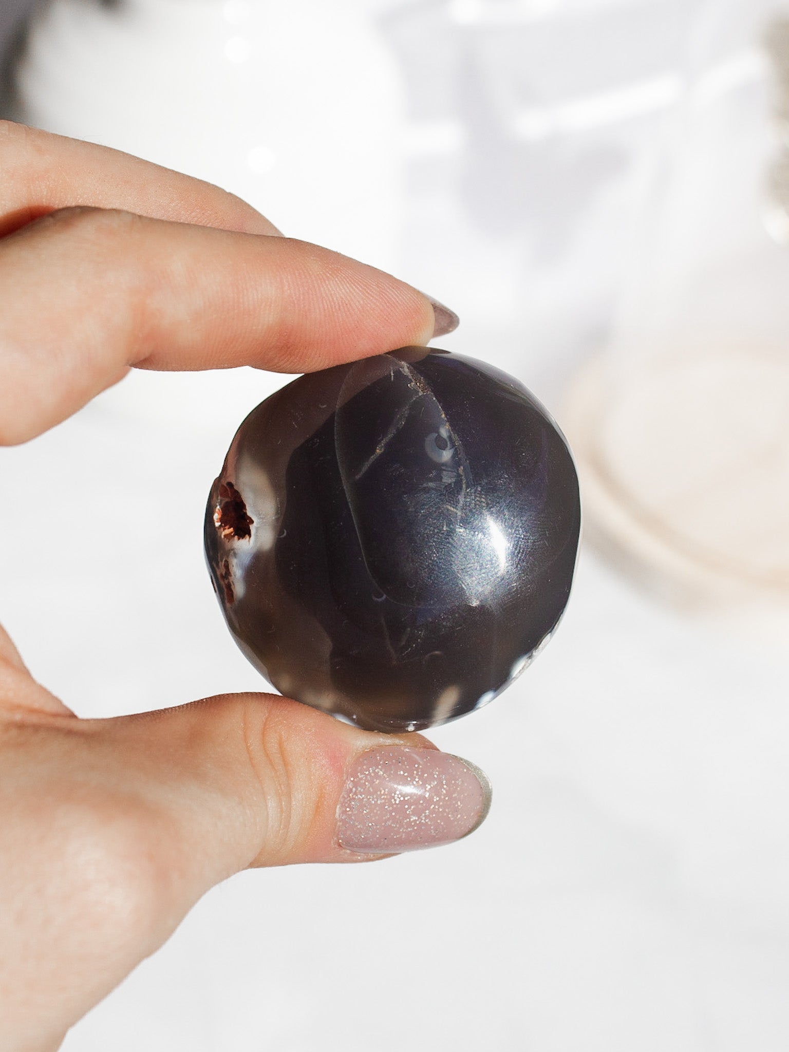 Orca Agate Palmstone