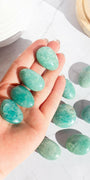 Amazonite Mini Palms - Premium healing crystal from Stones of Virtue Australia.