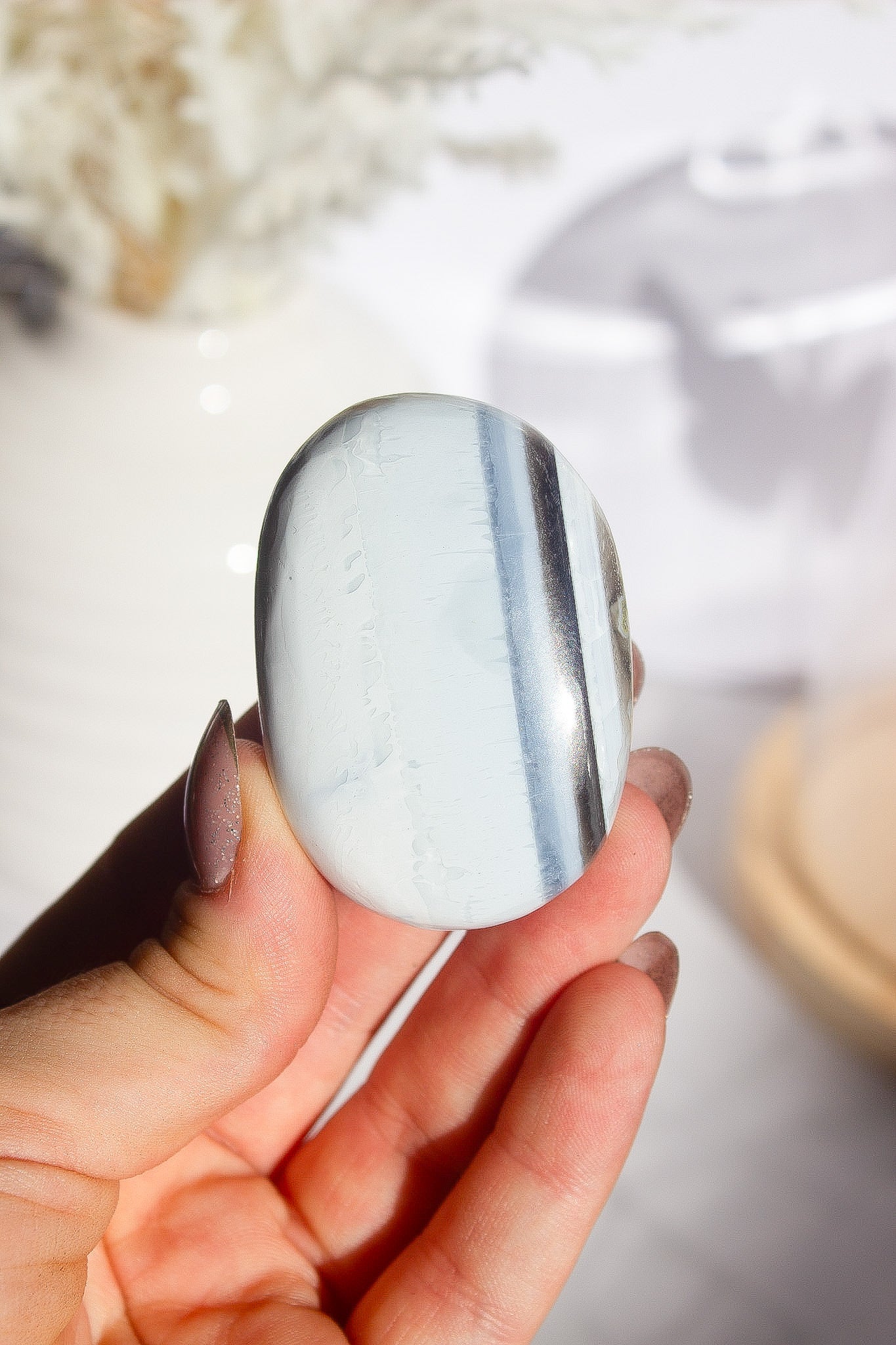 Blue Opal Palmstone