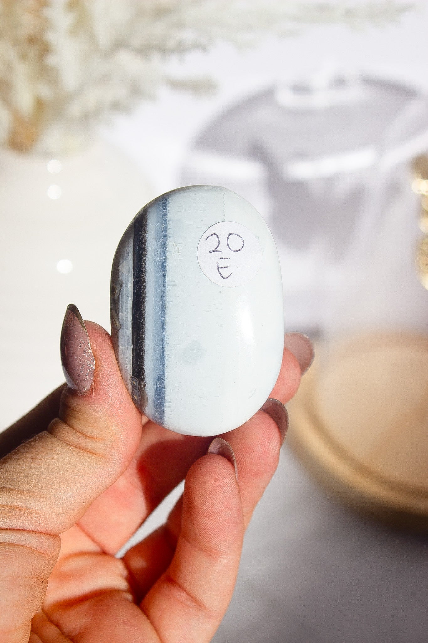 Blue Opal Palmstone