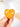 Orange Calcite Heart