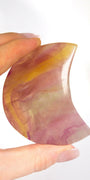 Candy Fluorite Moon Healing Crystal.