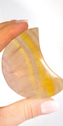 Candy Fluorite Moon Healing Crystal.