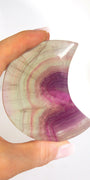 Candy Fluorite Moon Healing Crystal.