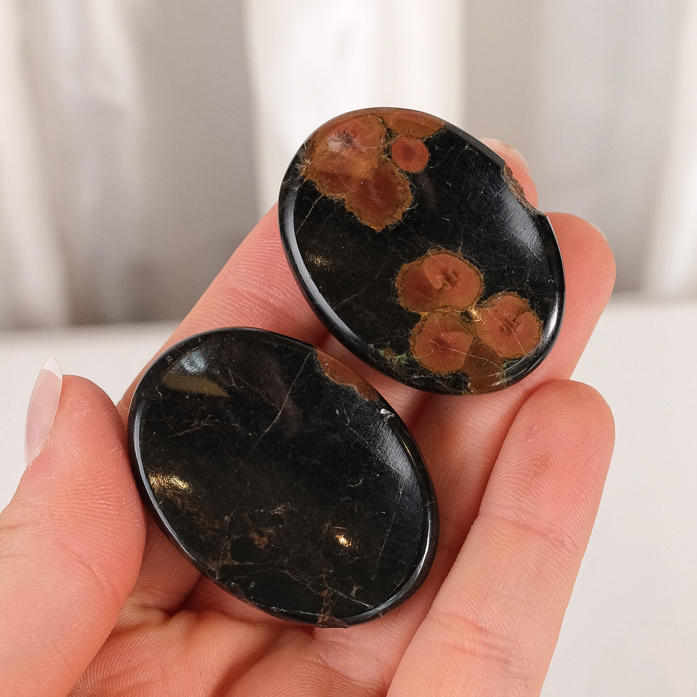 Peanut Obsidian Worry Stone Misfit