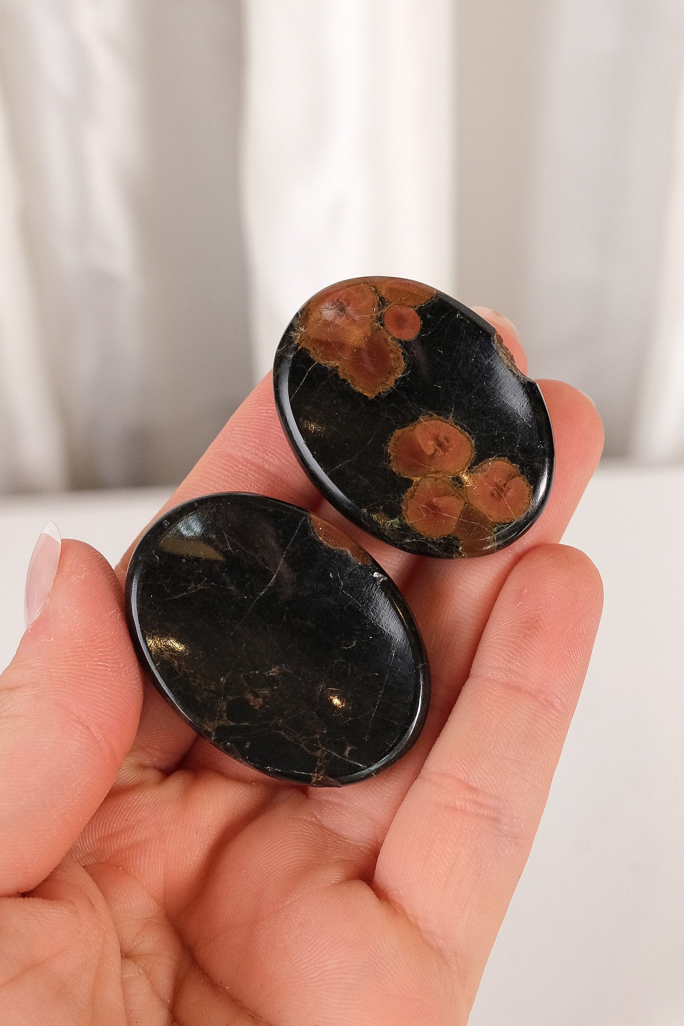 Peanut Obsidian Worry Stone Misfit