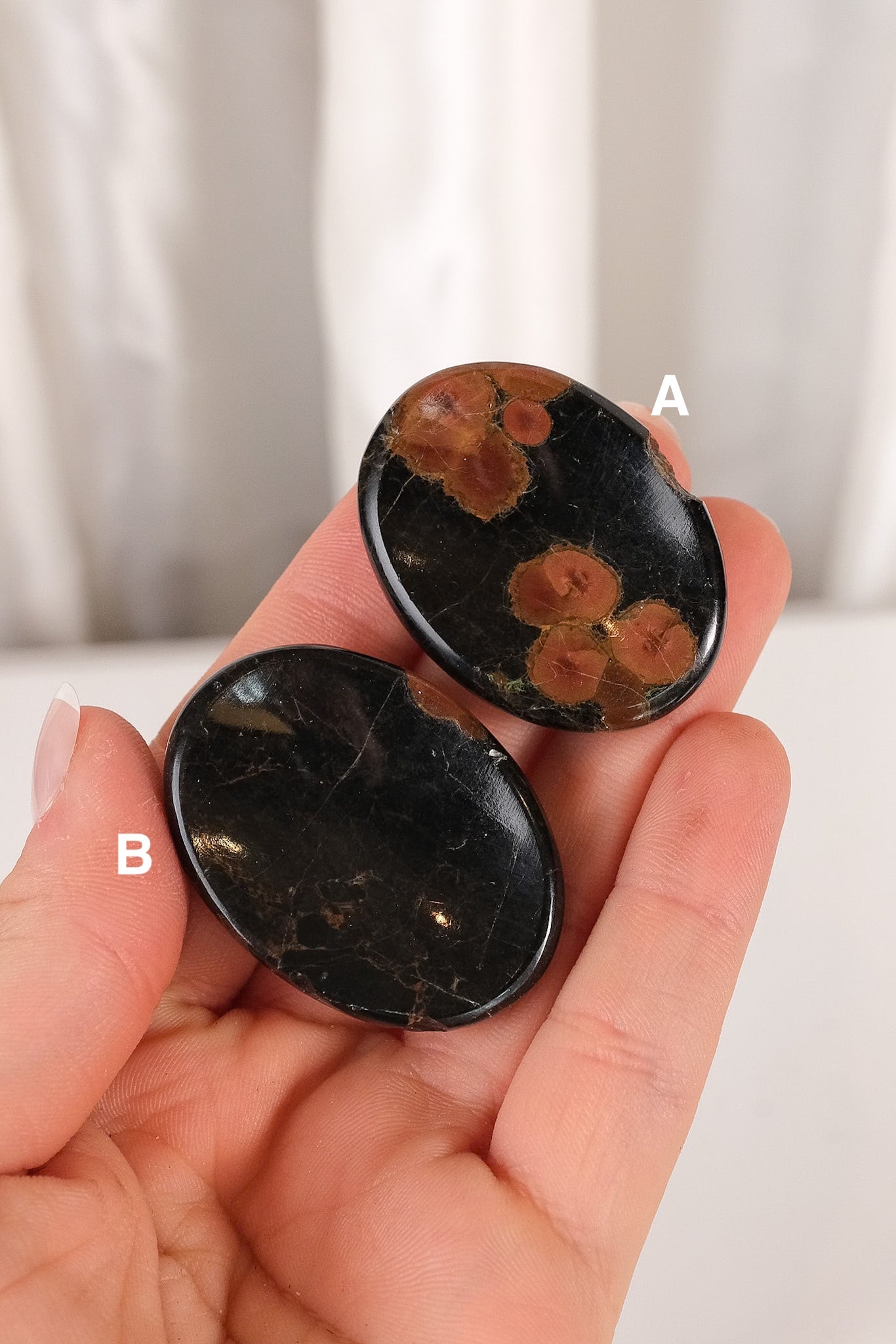 Peanut Obsidian Worry Stone Misfit