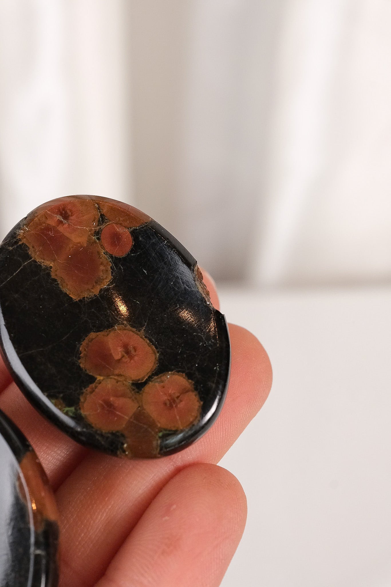 Peanut Obsidian Worry Stone Misfit