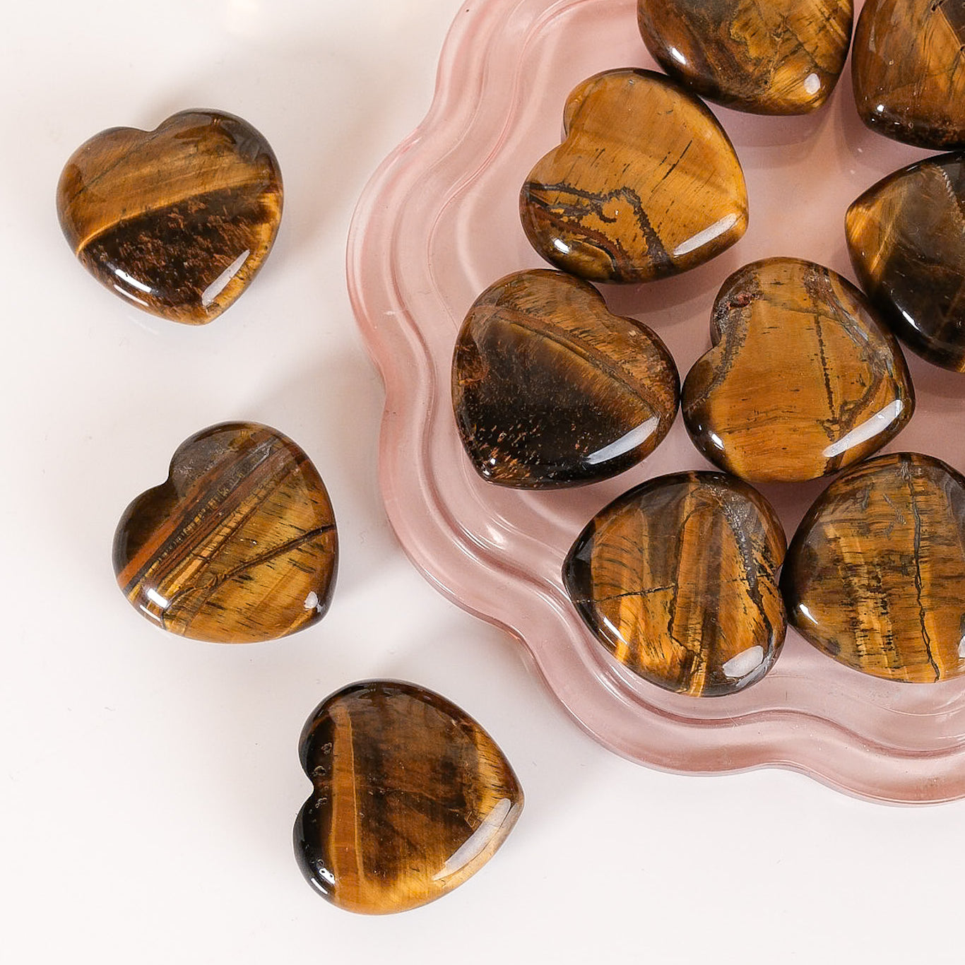 Tigers Eye Small Heart