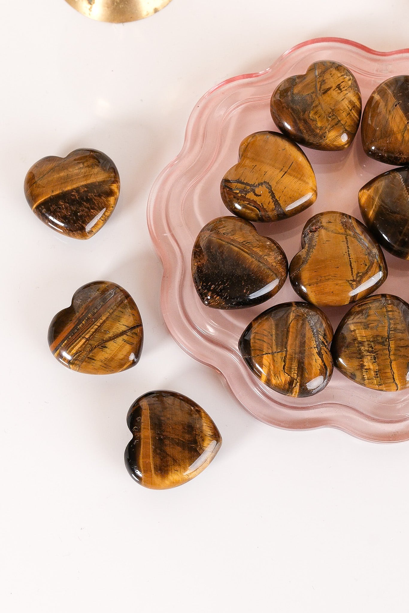 Tigers Eye Small Heart