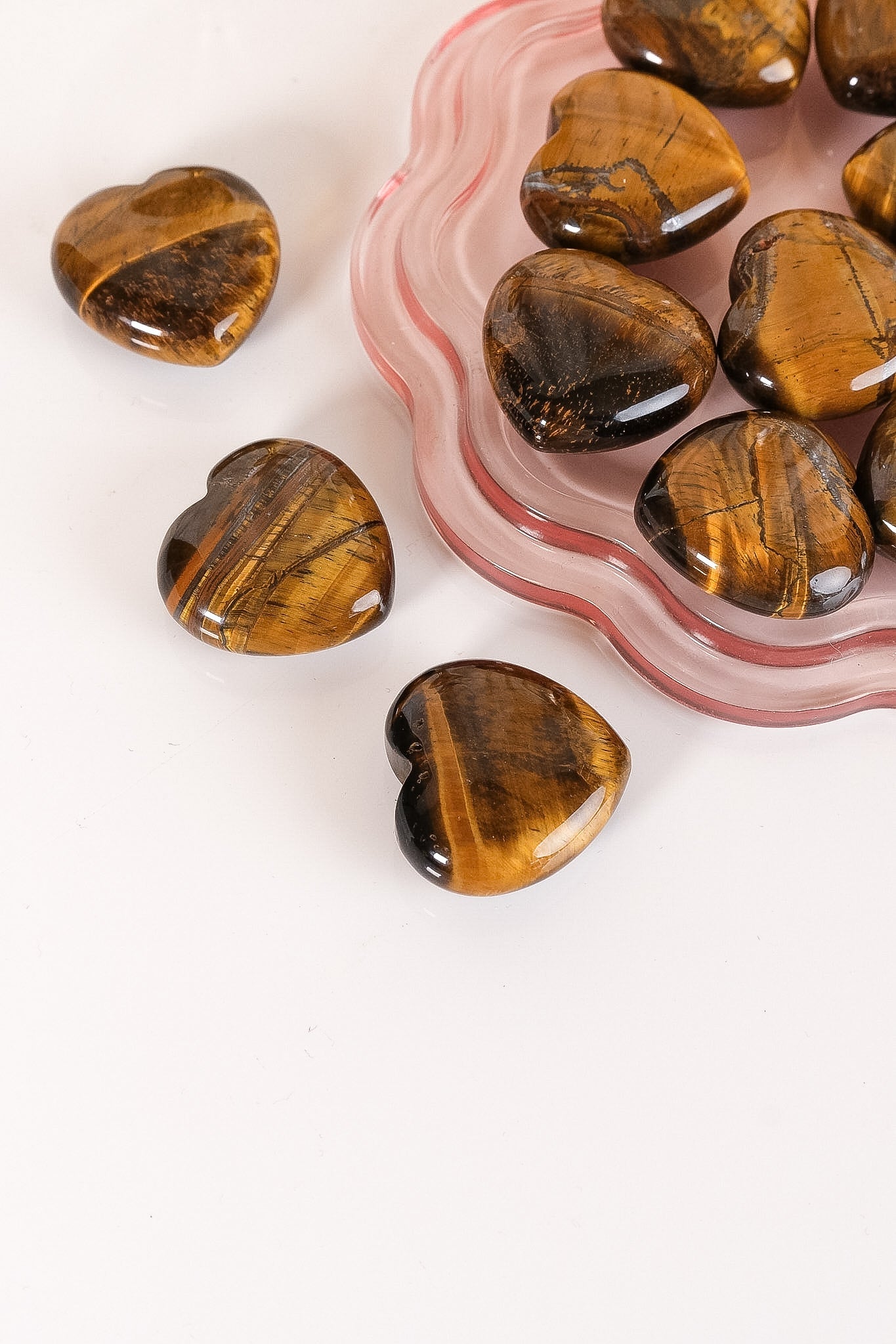 Tigers Eye Small Heart