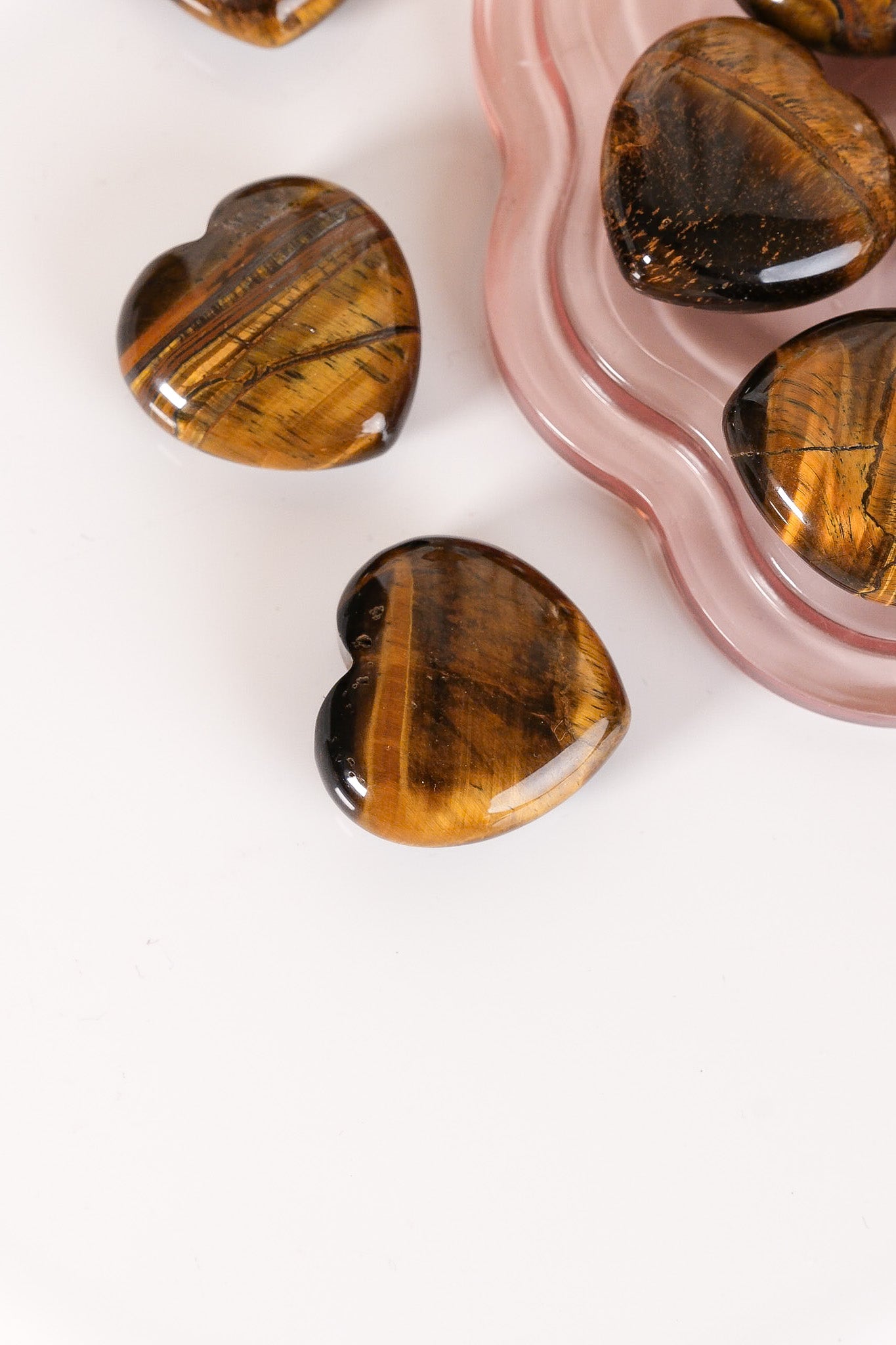 Tigers Eye Small Heart