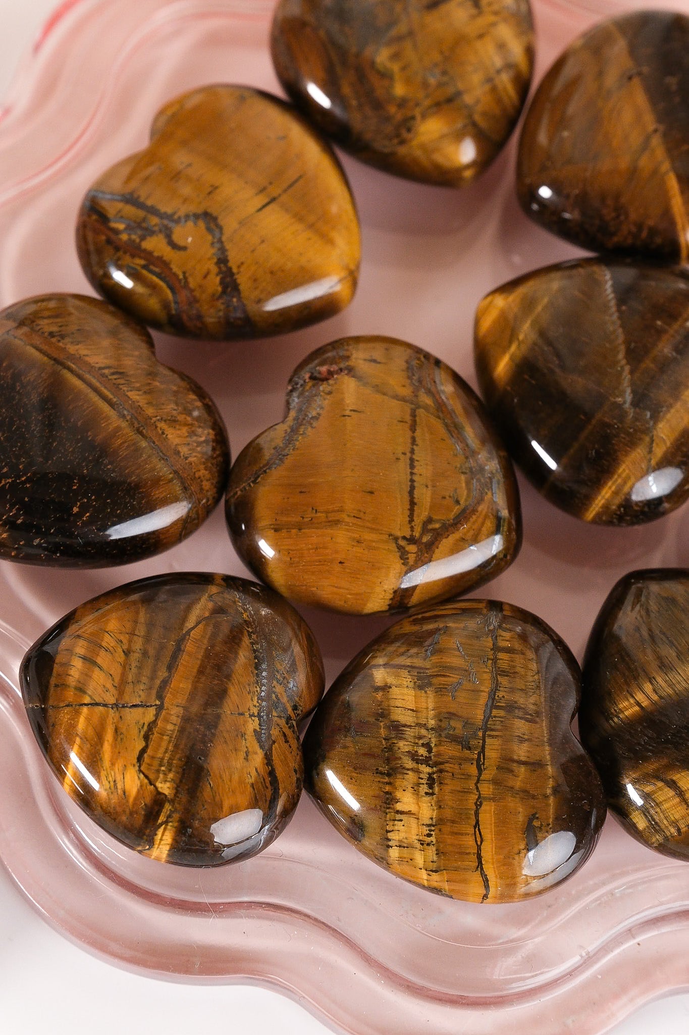 Tigers Eye Small Heart