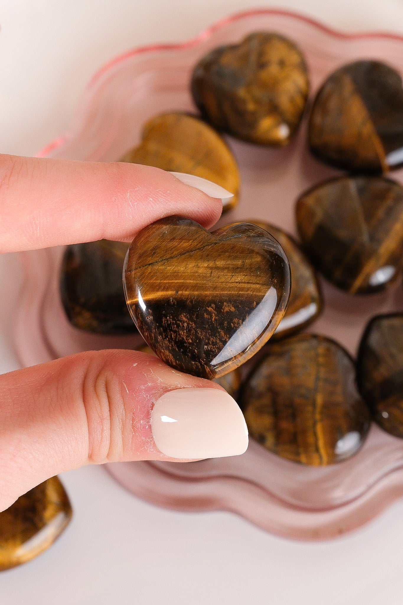 Tigers Eye Small Heart