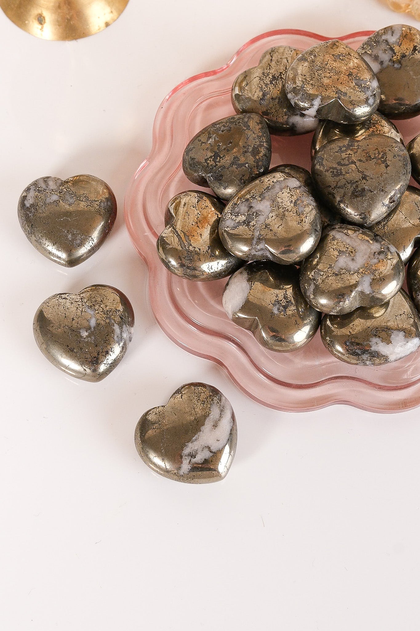 Pyrite Small Heart