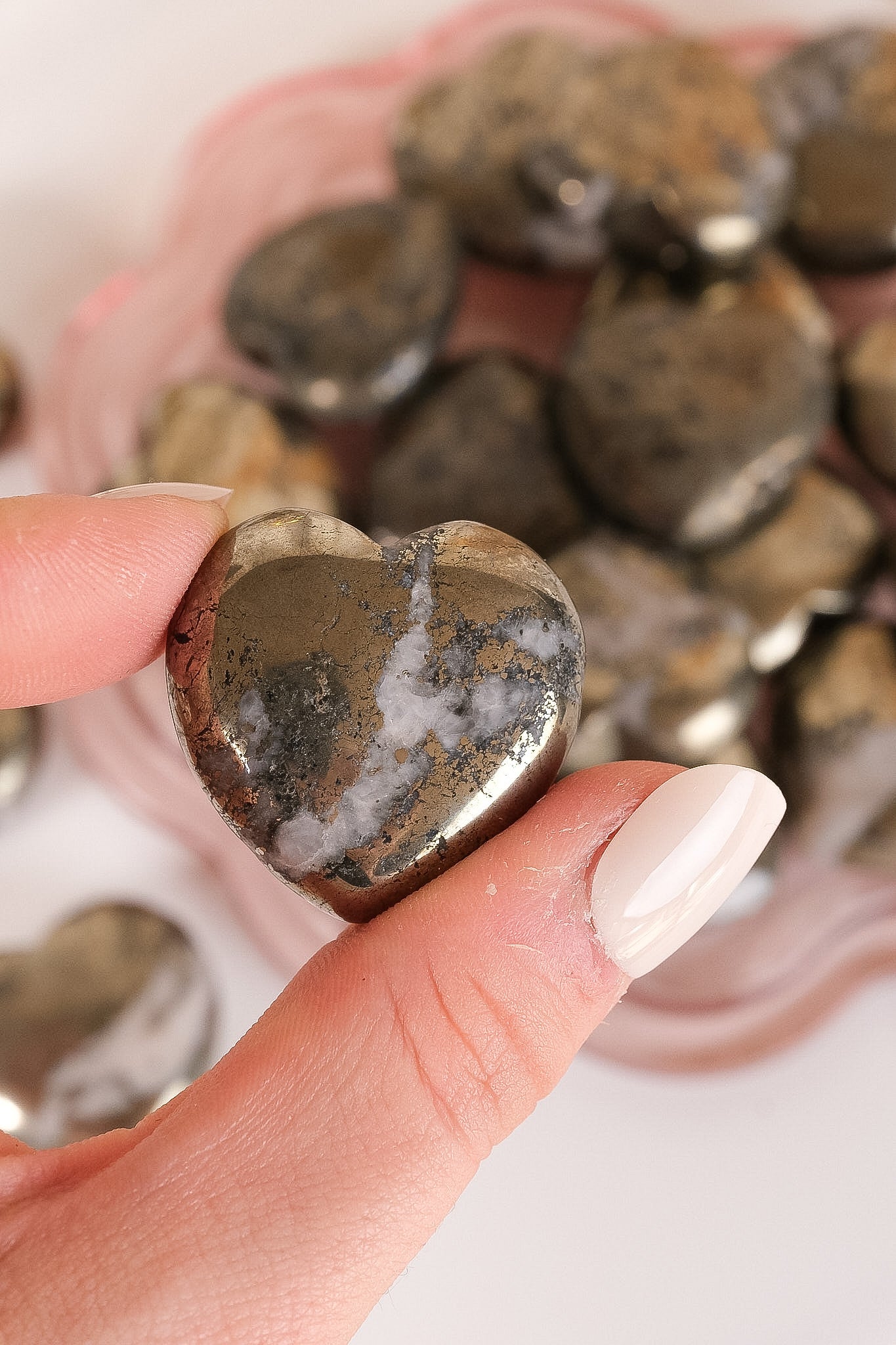 Pyrite Small Heart