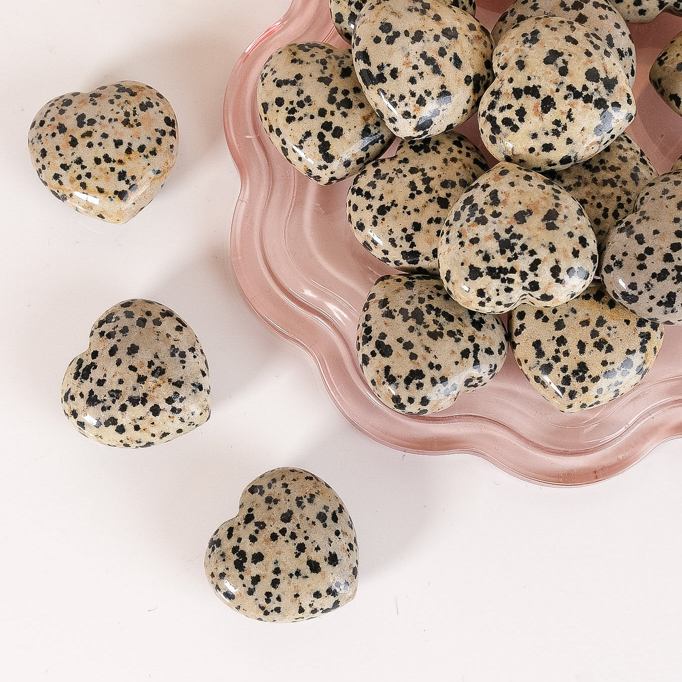 Dalmatian Jasper Small Heart
