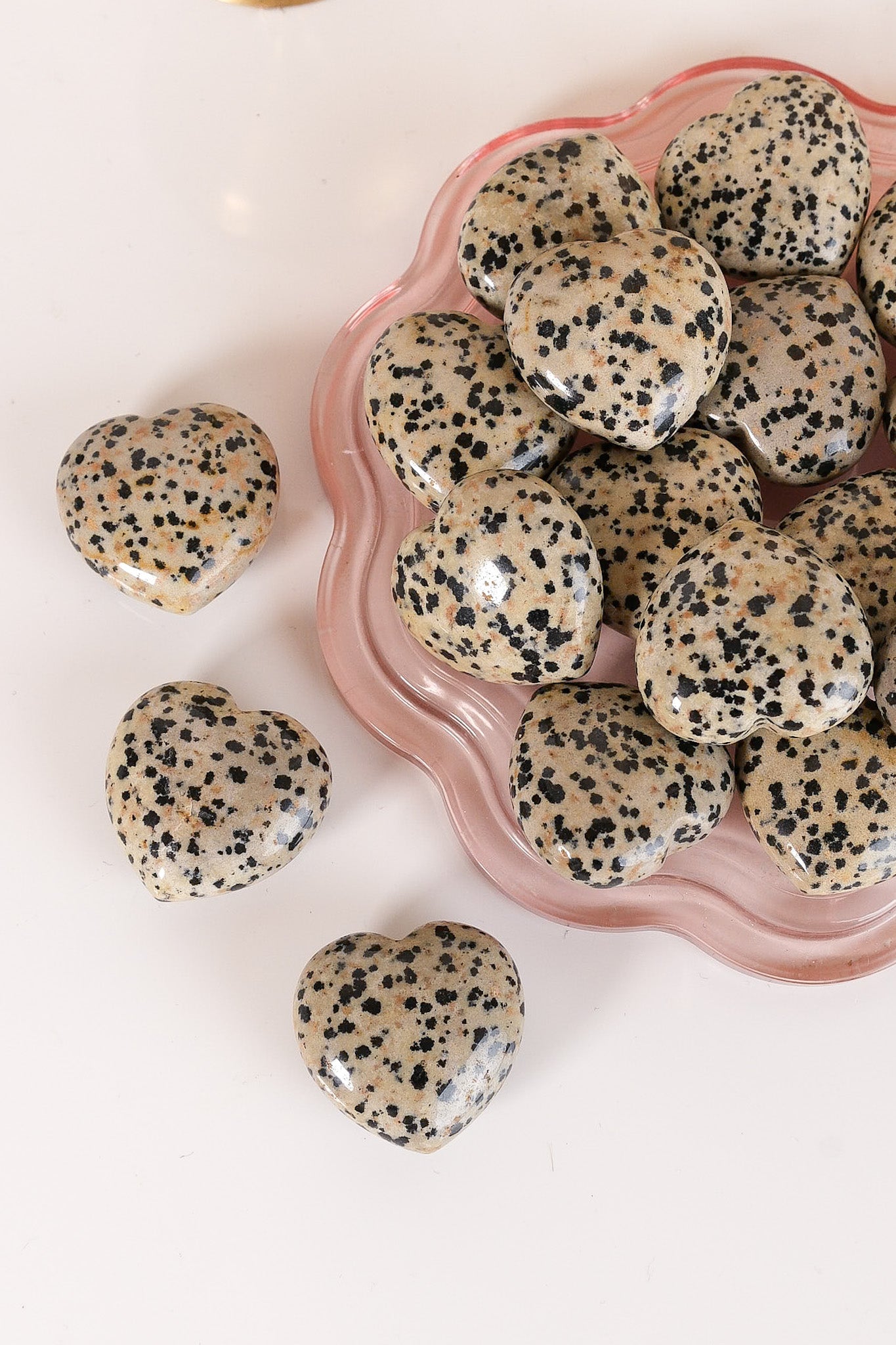 Dalmatian Jasper Small Heart