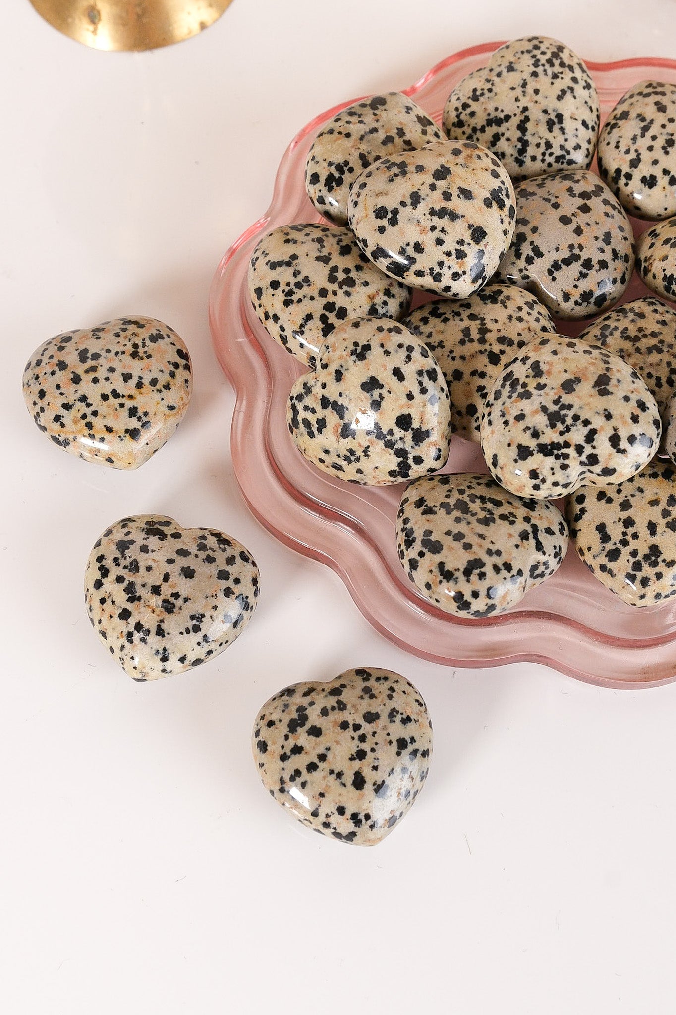 Dalmatian Jasper Small Heart
