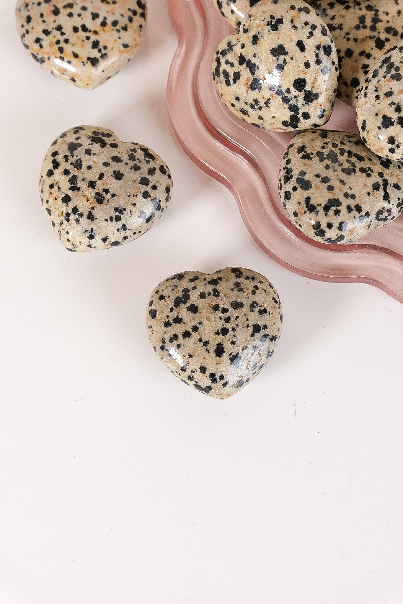 Dalmatian Jasper Small Heart