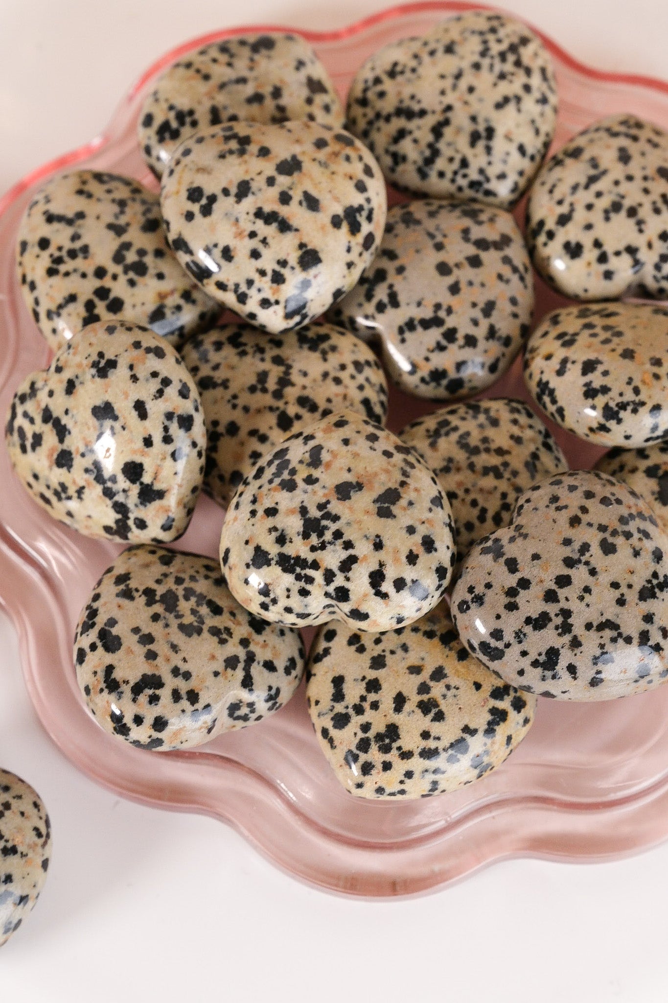 Dalmatian Jasper Small Heart