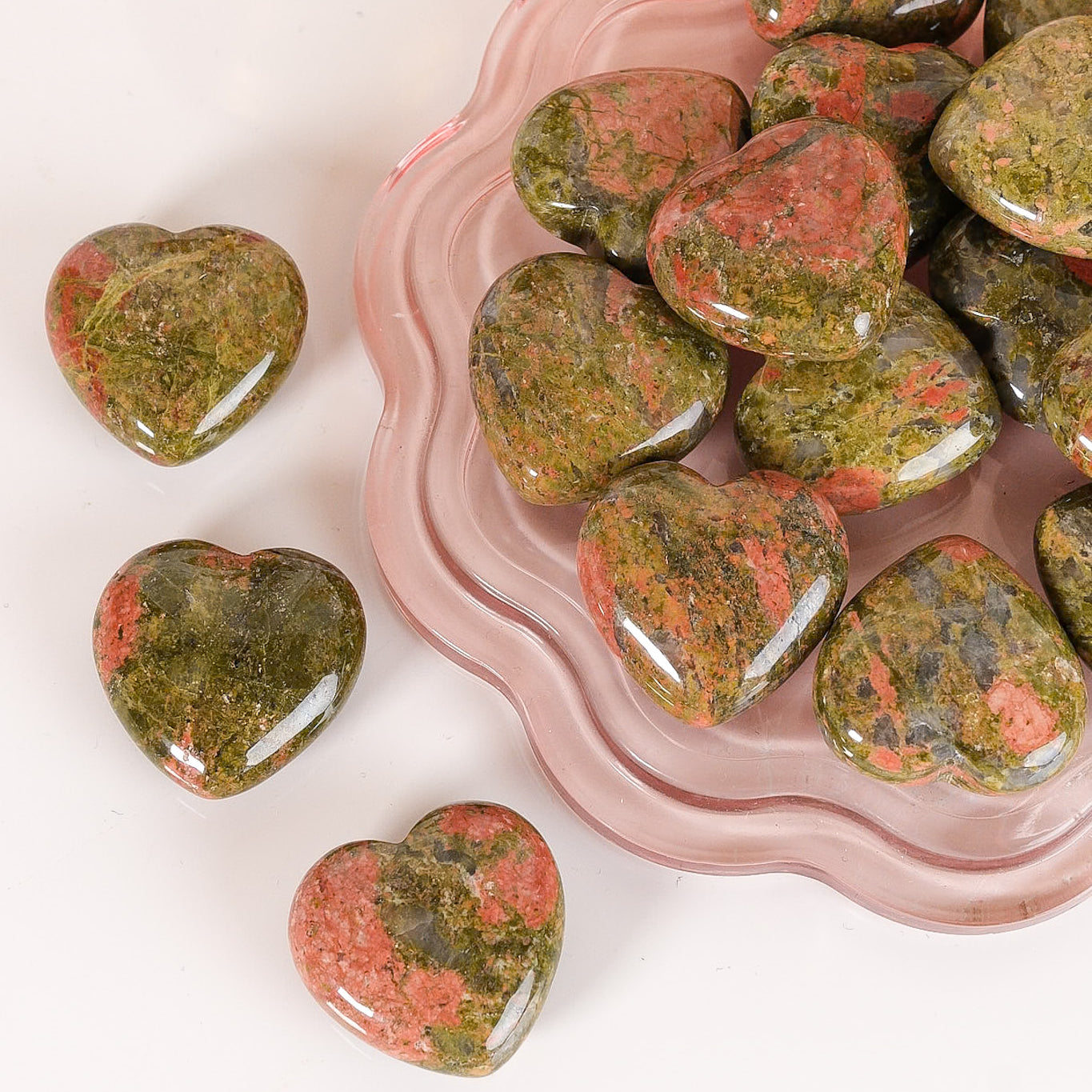 Unakite Small Heart