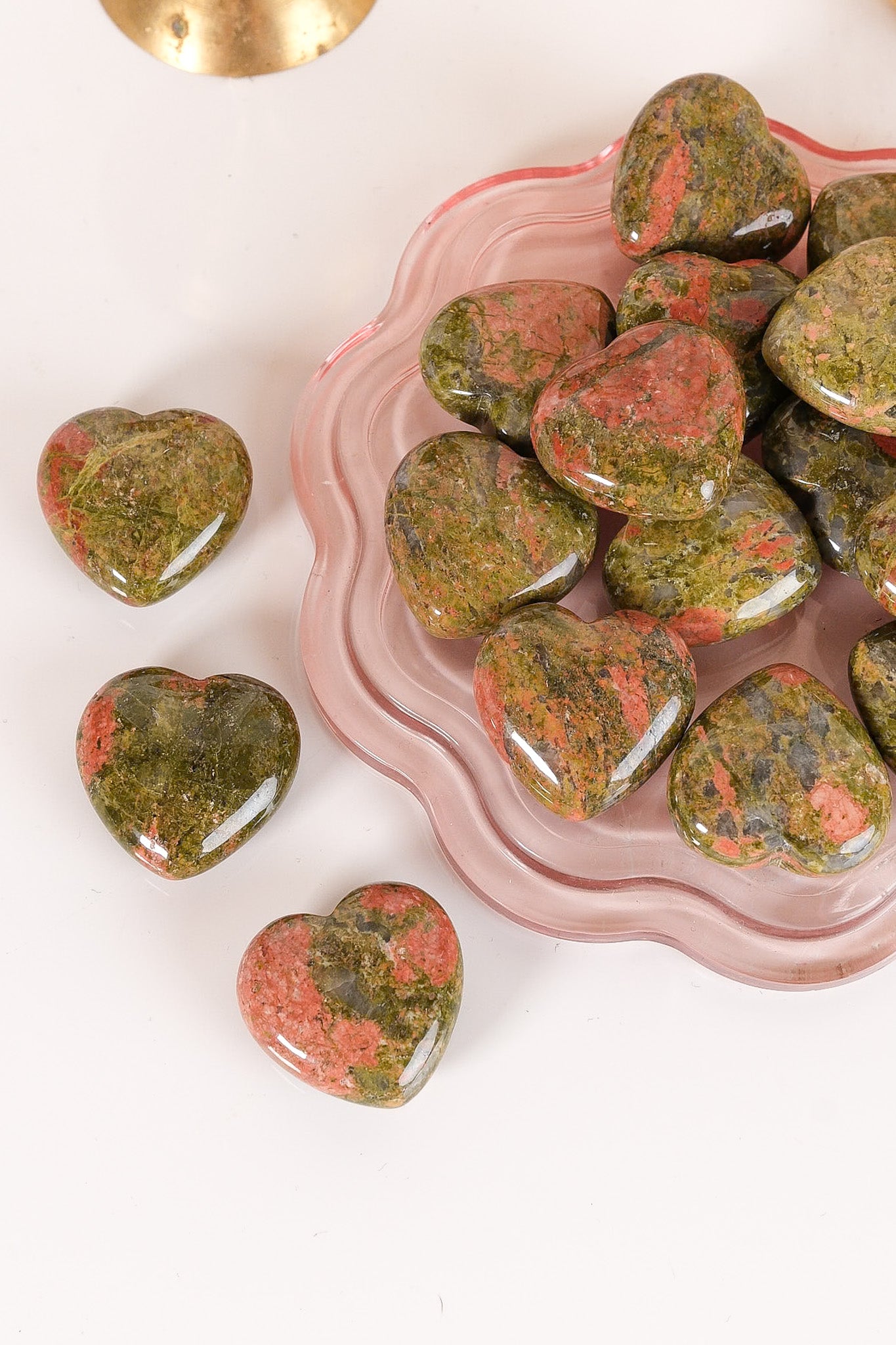Unakite Small Heart