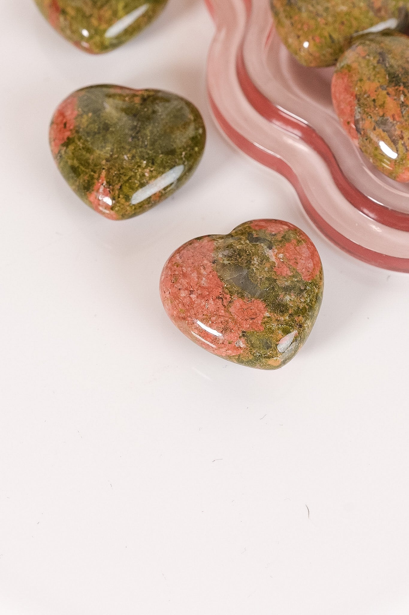Unakite Small Heart