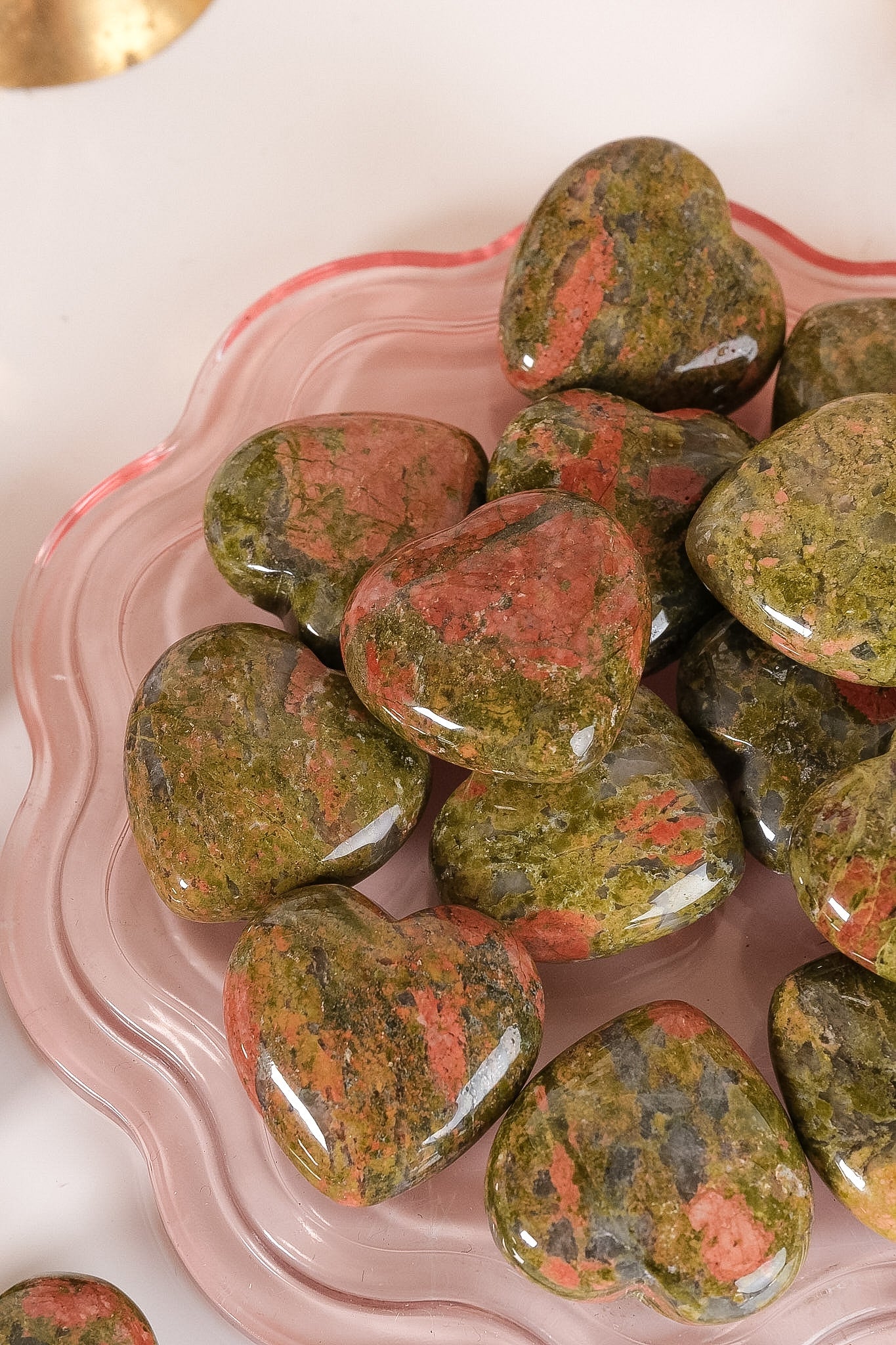 Unakite Small Heart