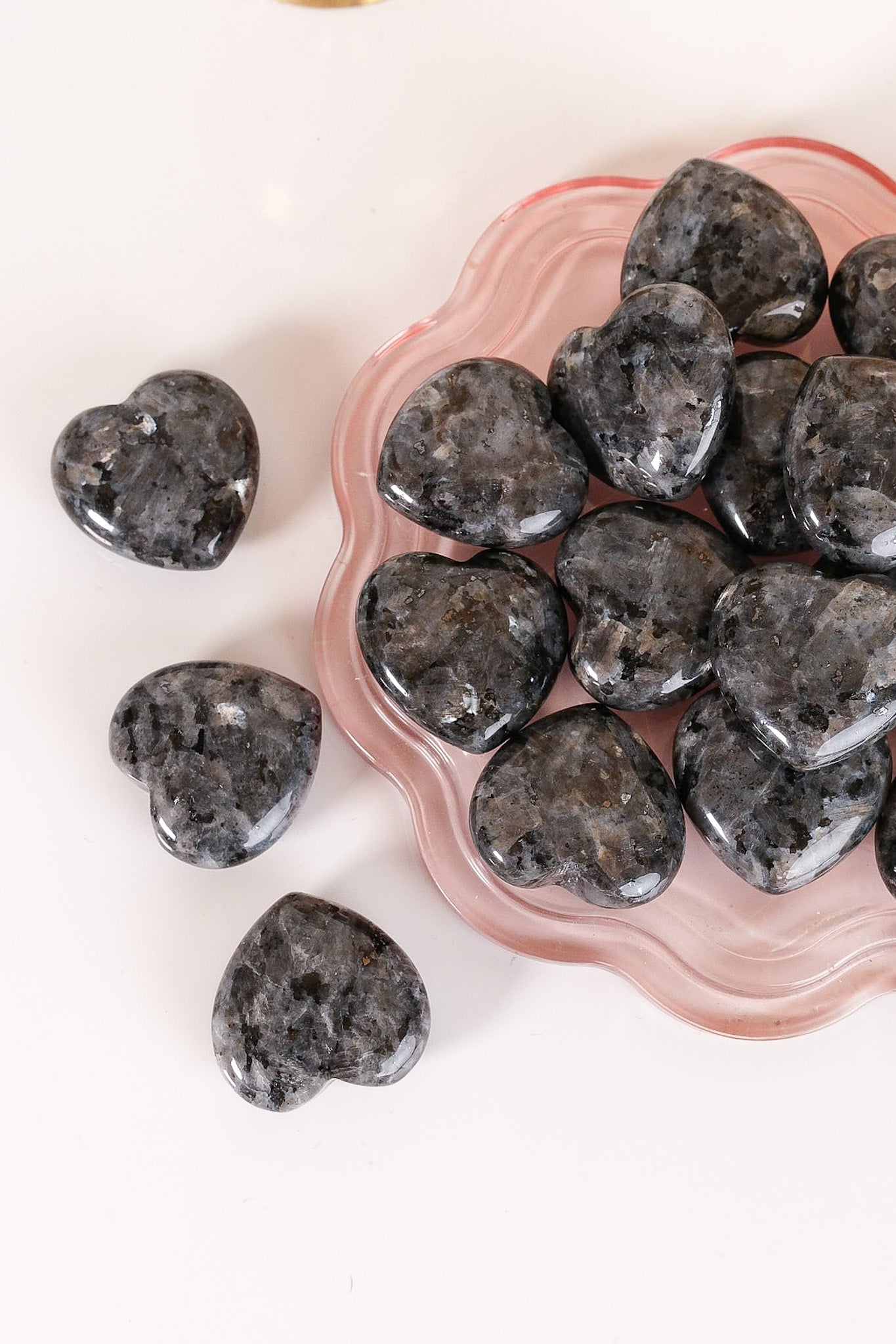 Larvikite Small Heart