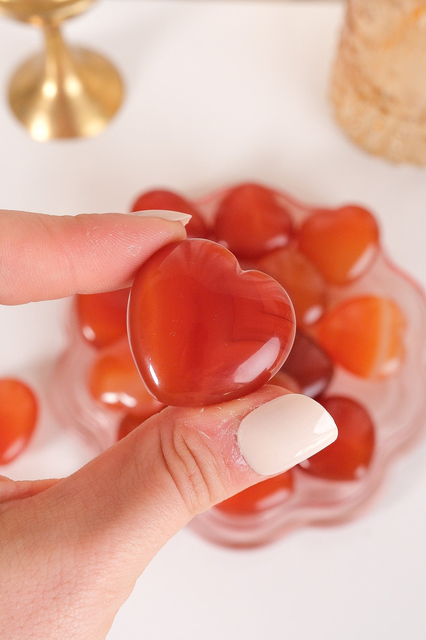 Carnelian Agate Small Heart