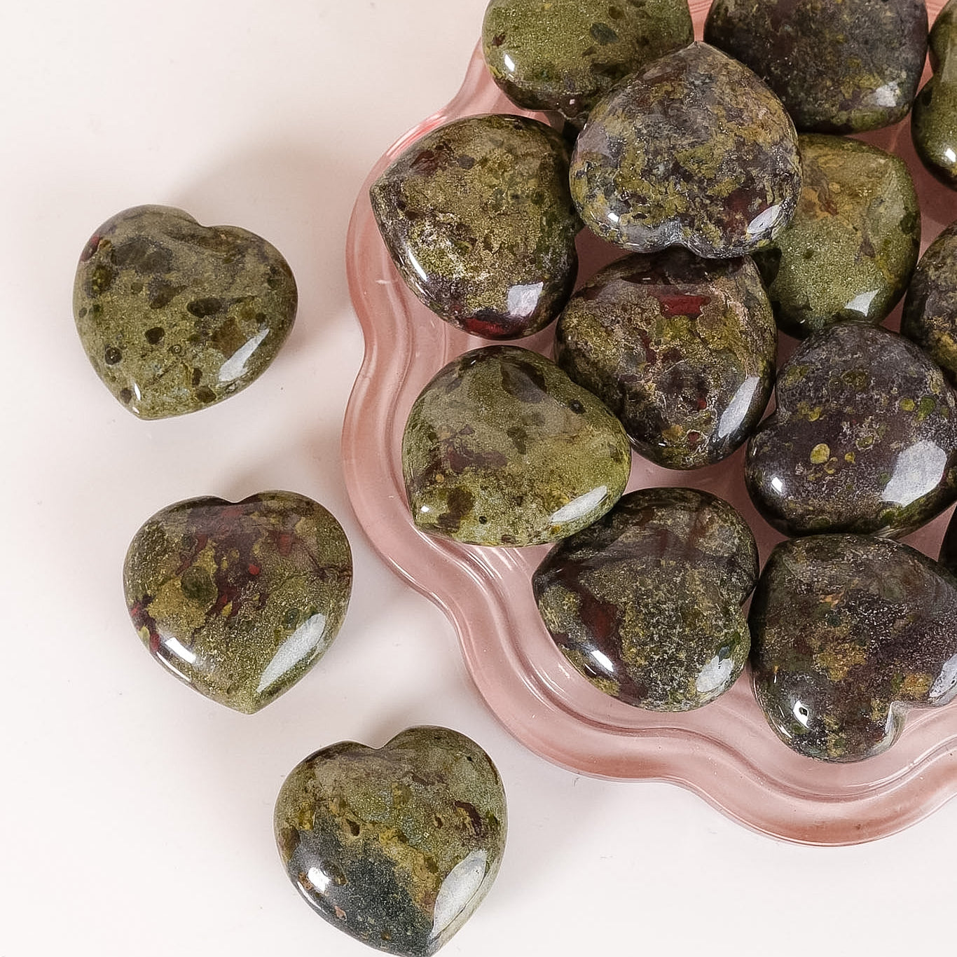 Dragons Blood Jasper Small Heart