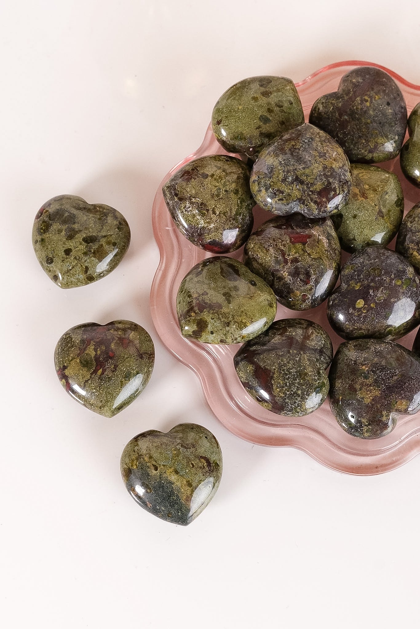 Dragons Blood Jasper Small Heart