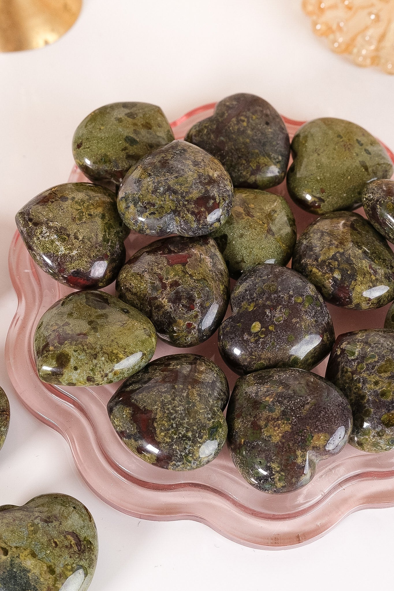 Dragons Blood Jasper Small Heart