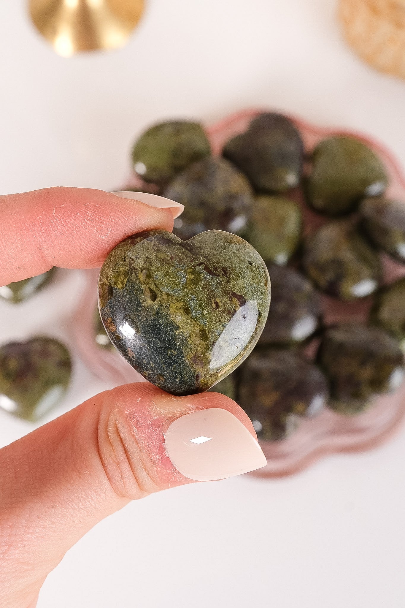Dragons Blood Jasper Small Heart