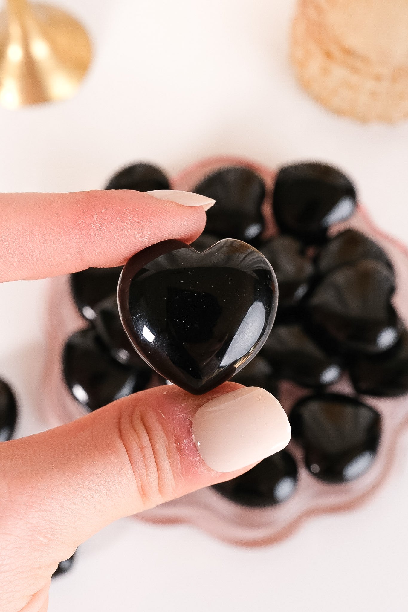 Black Obsidian Small Heart