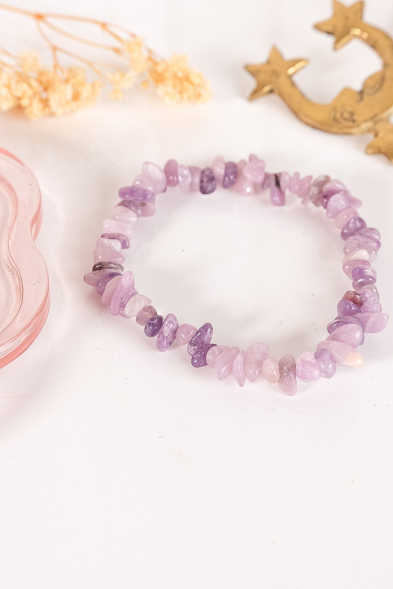 Lepidolite Chip Bracelet