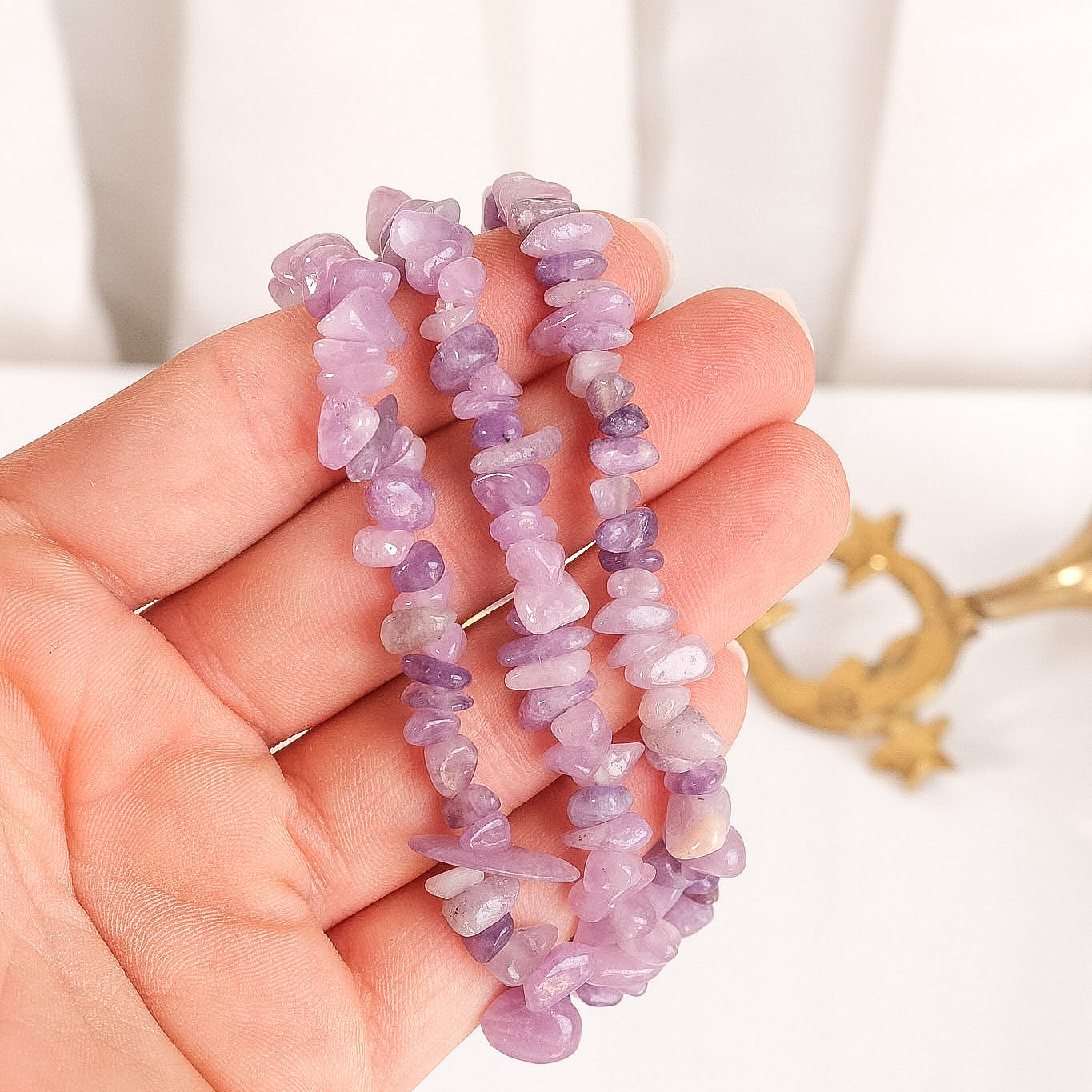 Lepidolite Chip Bracelet