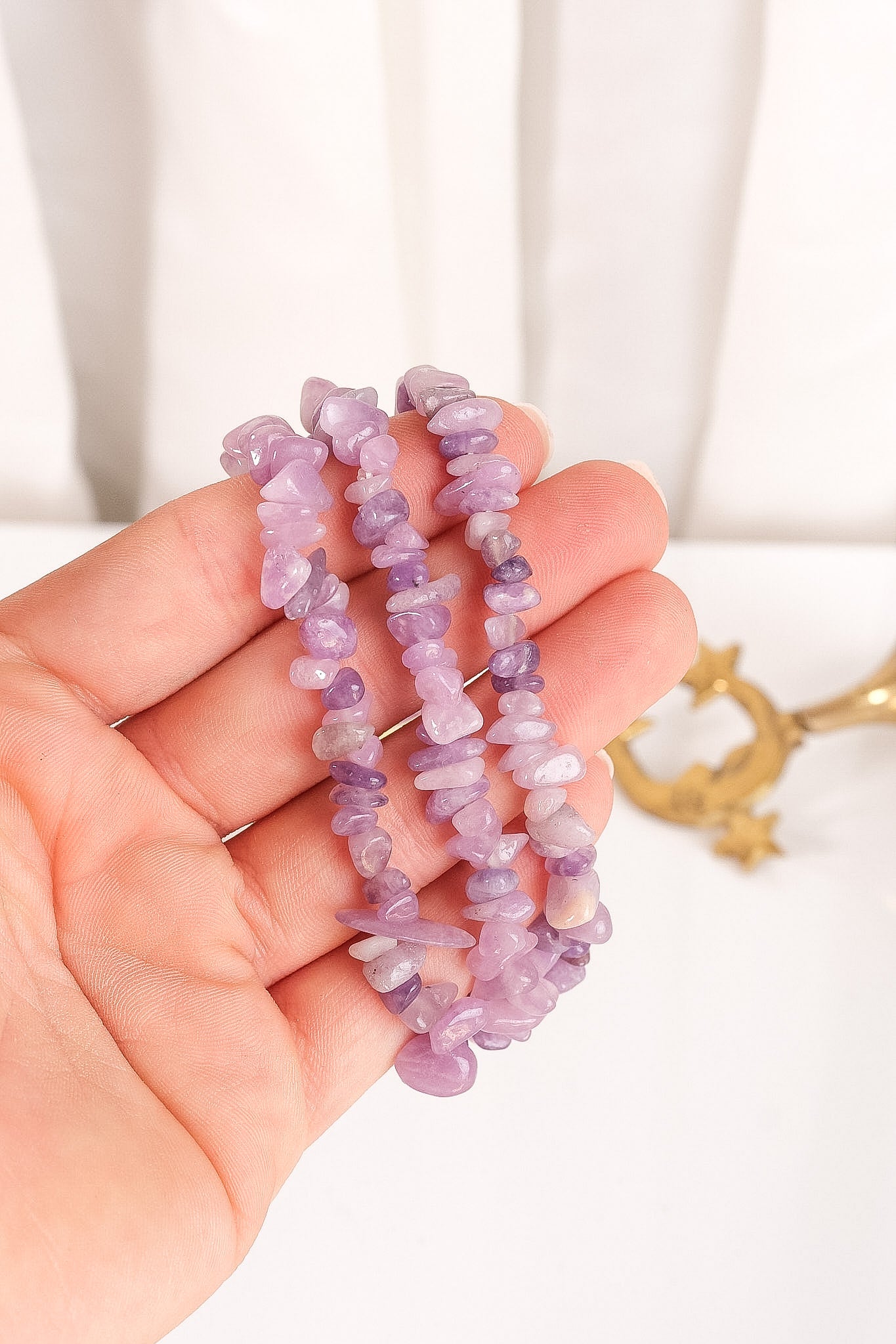 Lepidolite Chip Bracelet
