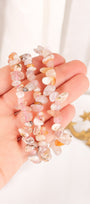 Flower Agate Chip Bracelet