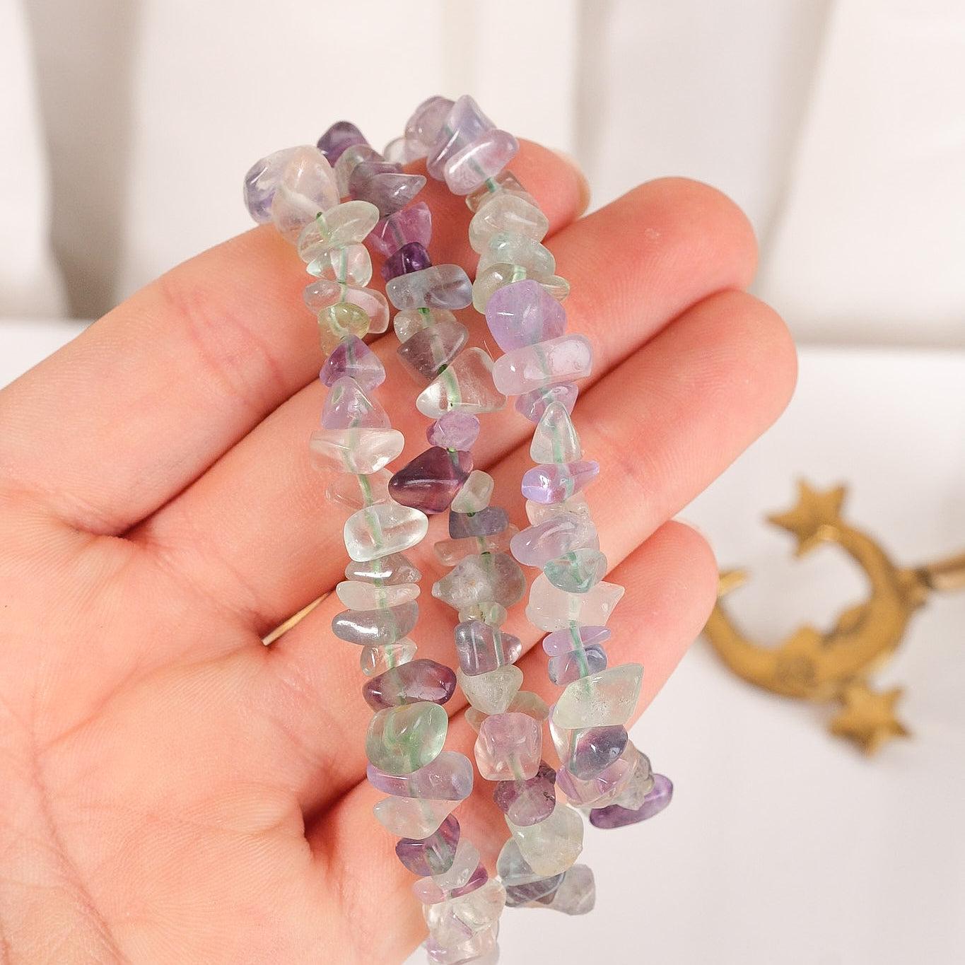 Fluorite Chip Bracelet