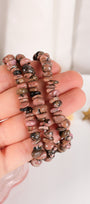 Rhodonite Chip Bracelet