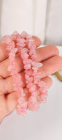 Rose Quartz Chip Bracelet