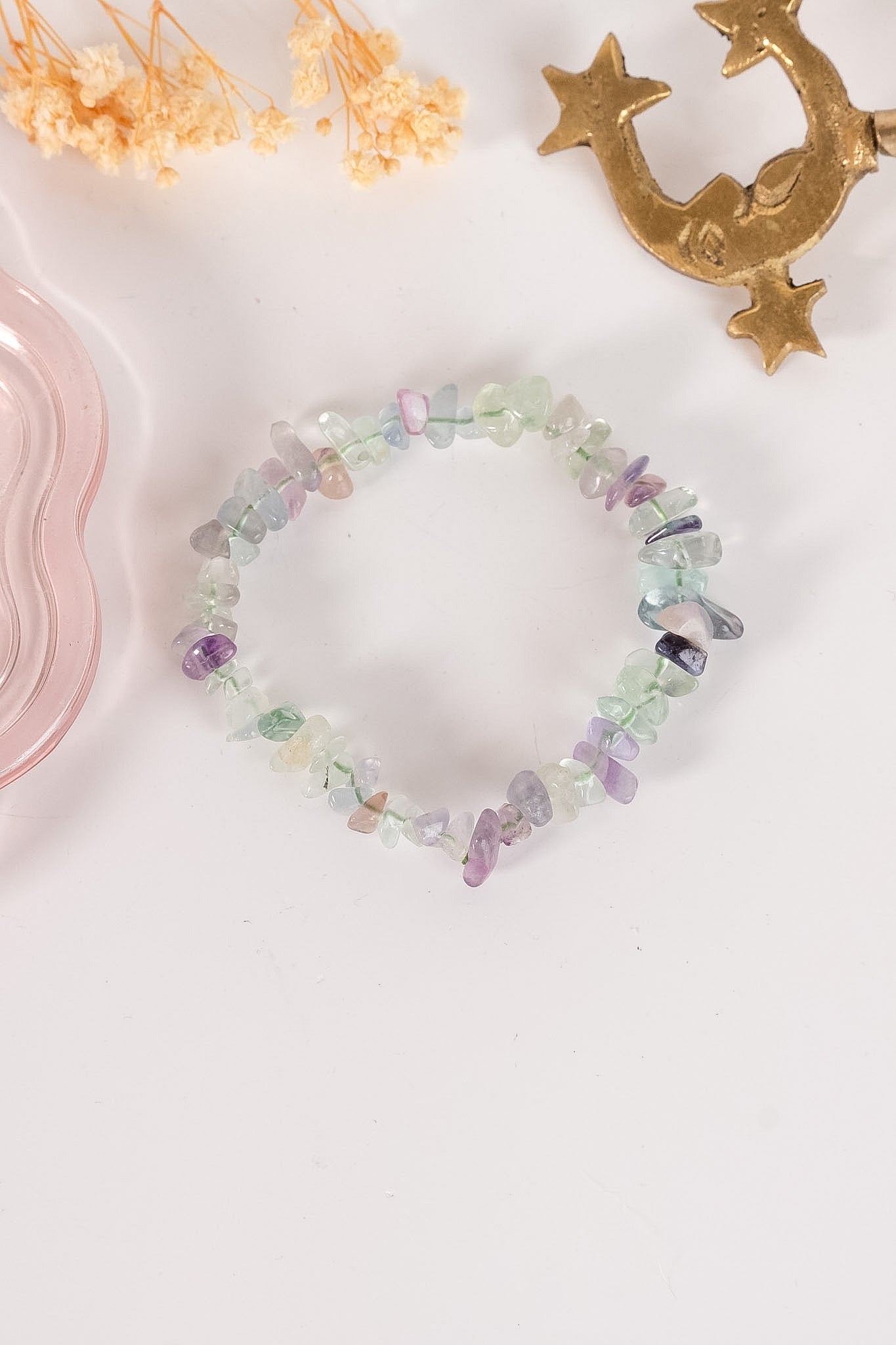 Fluorite Chip Bracelet
