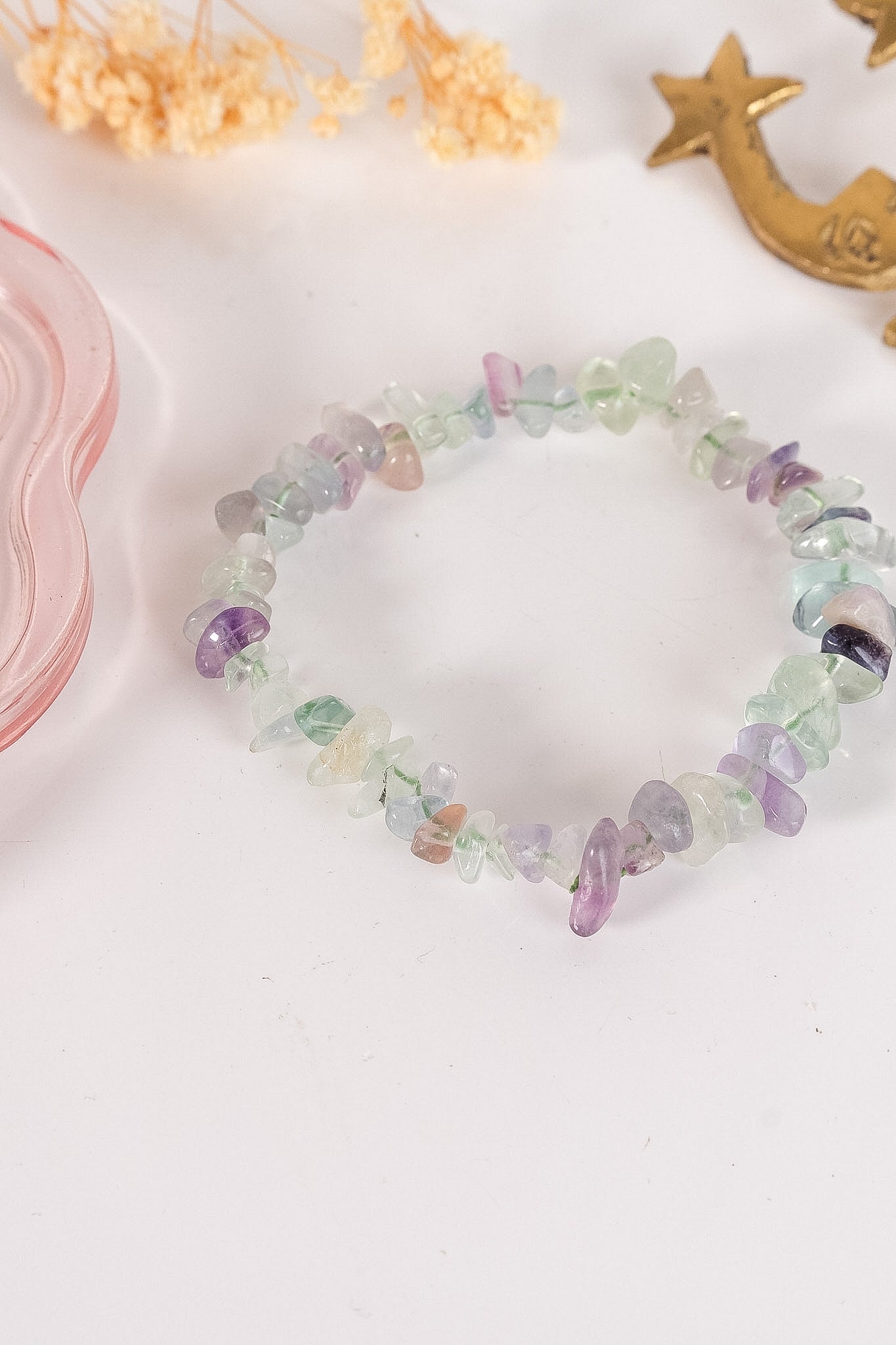 Fluorite Chip Bracelet