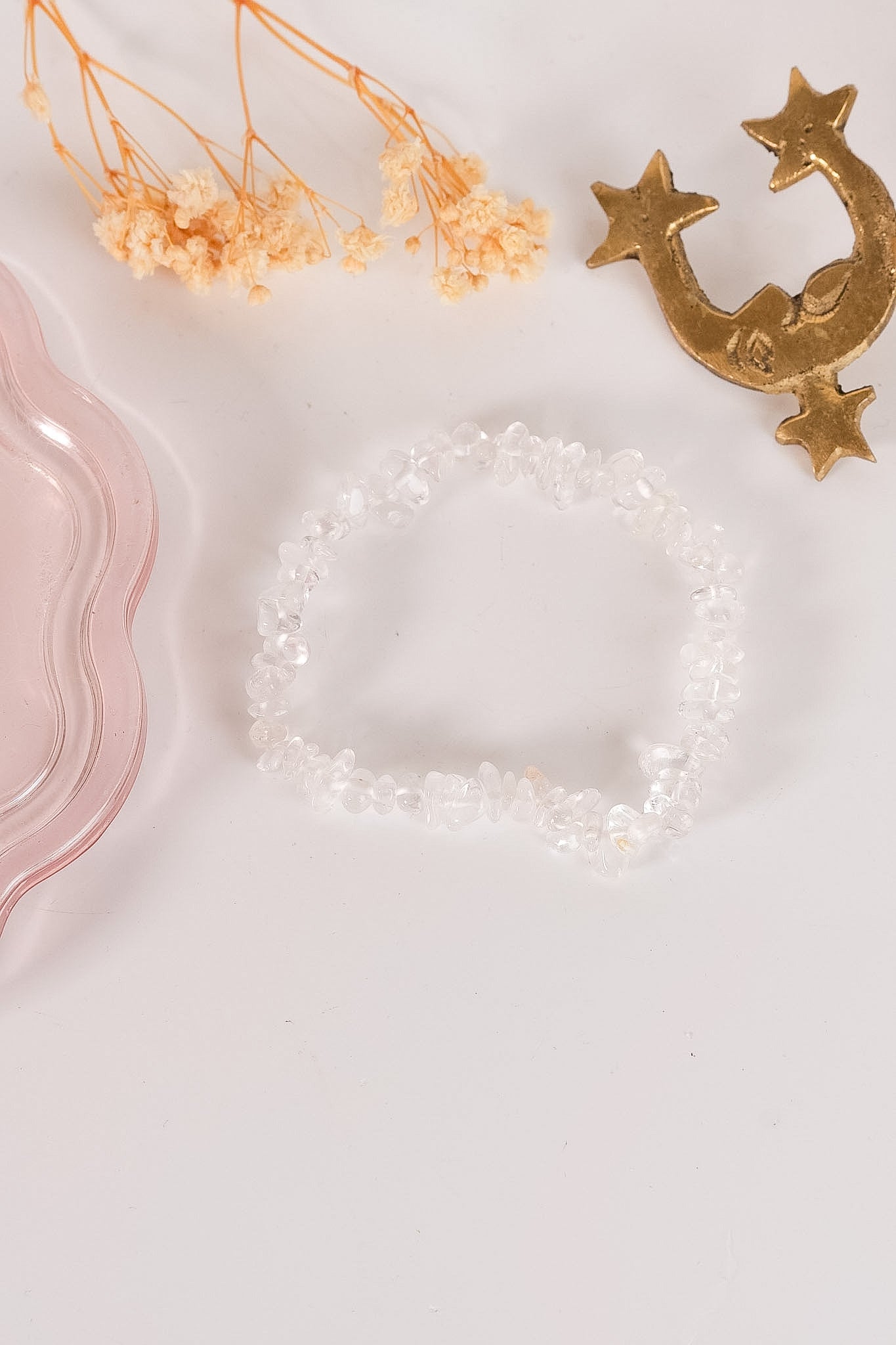 Clear Quartz Chip Bracelet