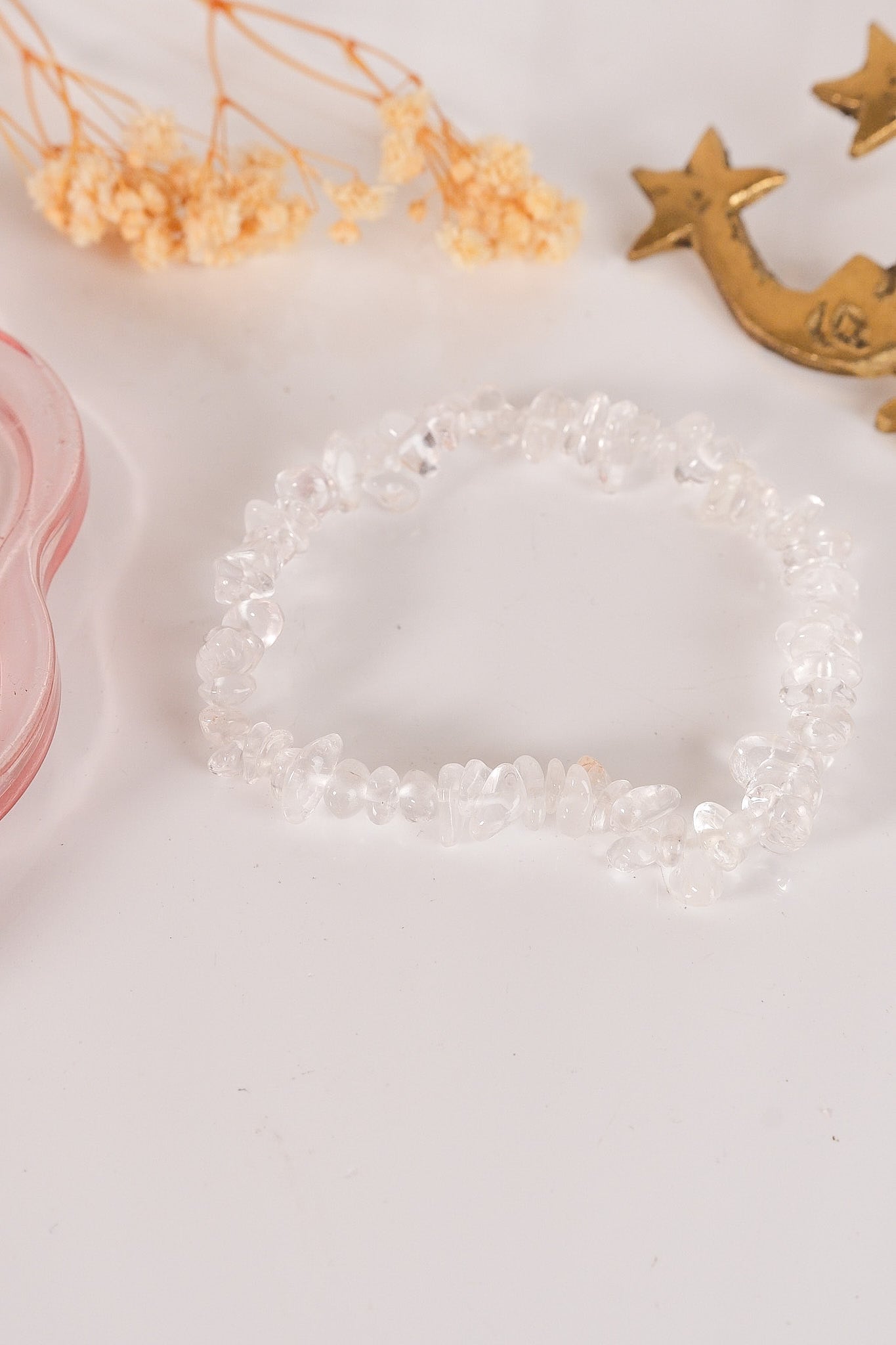 Clear Quartz Chip Bracelet