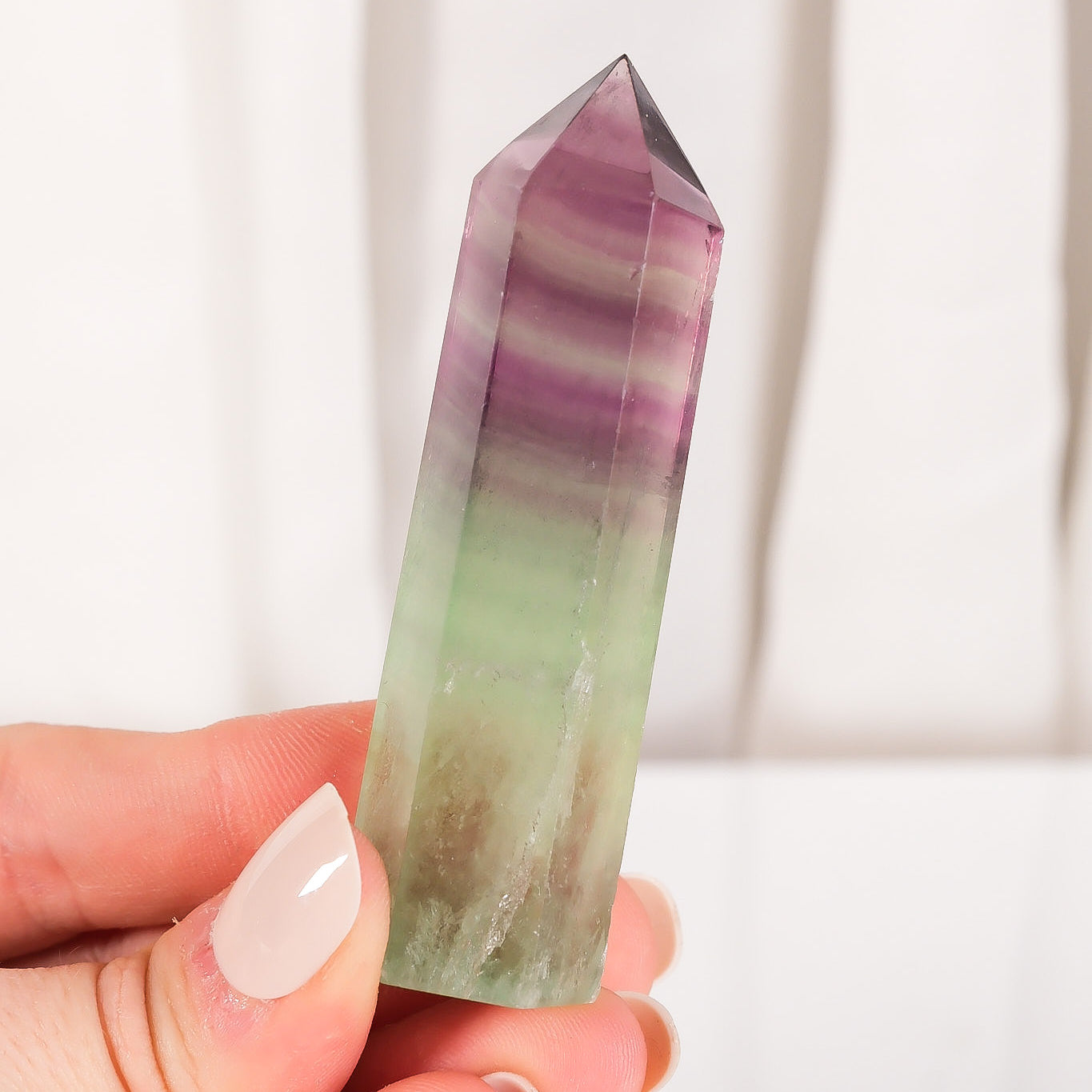 Watermelon Fluorite Tower