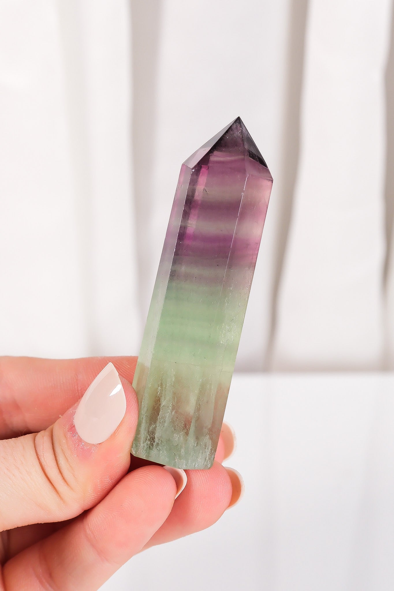 Watermelon Fluorite Tower